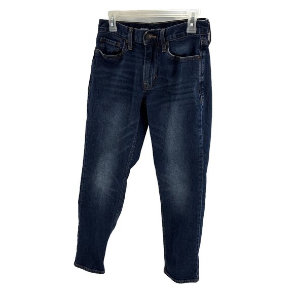 Old Navy Mens 28x30 Straight Built In Flex Jeans Blue Denim Stretch Casual - Picture 1 of 7